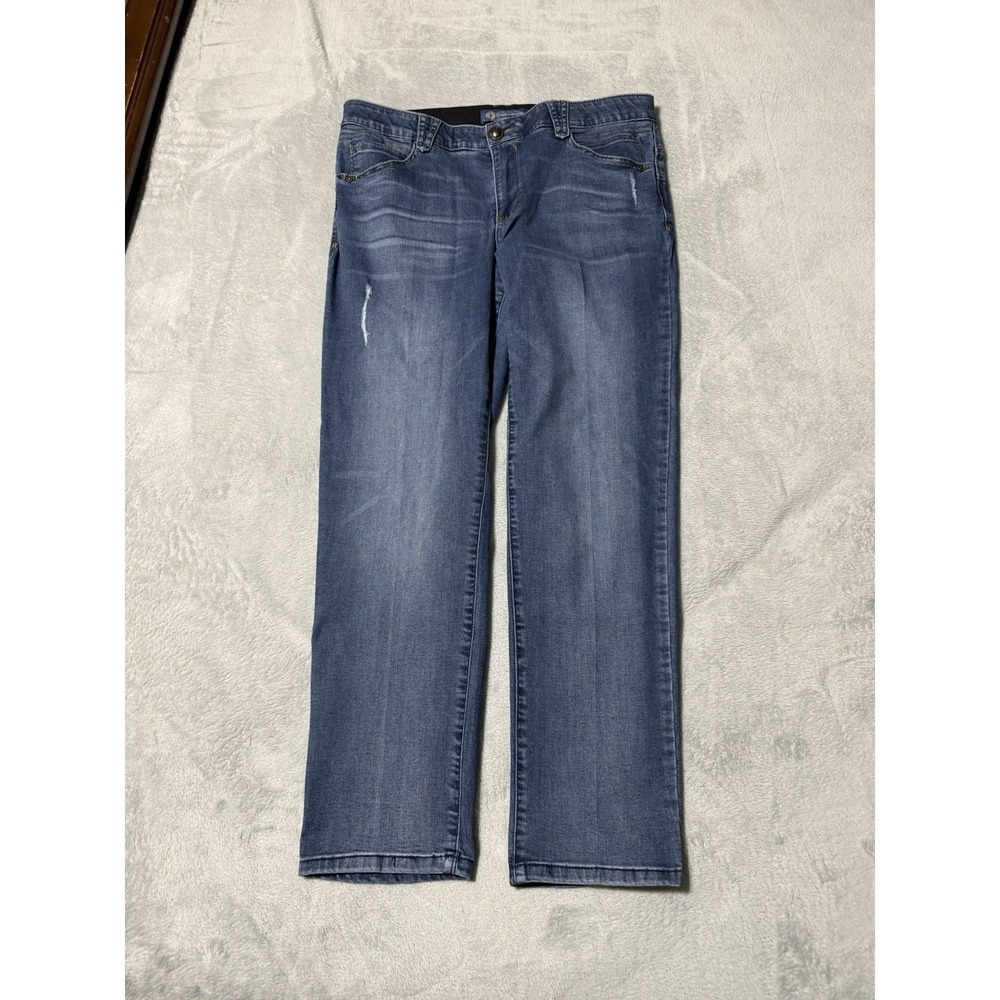 Democracy Jeans Womens 35x29 Blue Straight Denim‎ Stretch